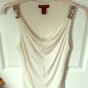 White House Black Market Creme Top